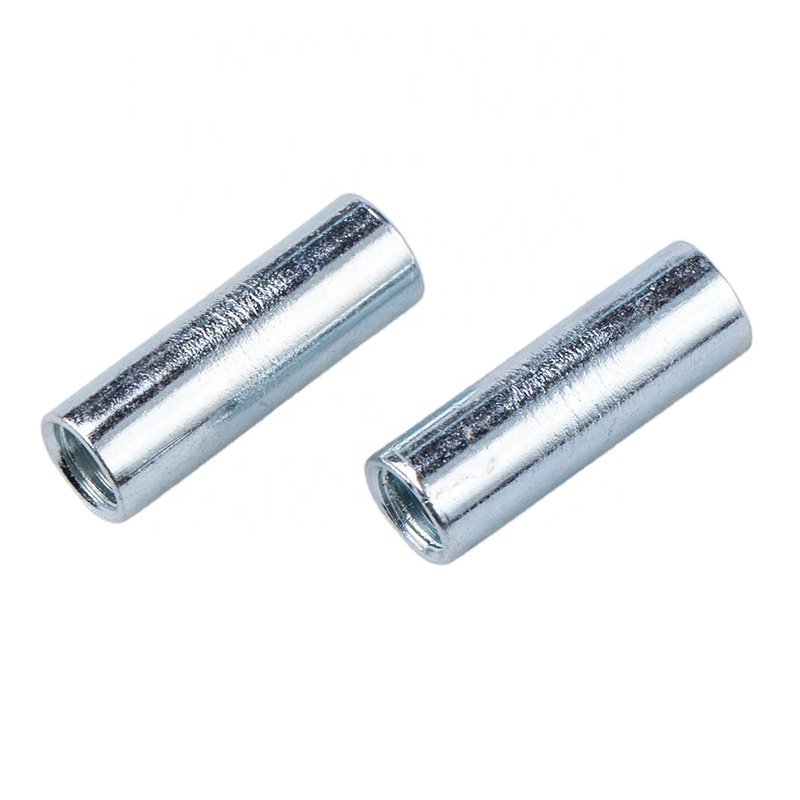 M4x20mm Long Cylindrical Nut Round Coupling Nuts Female Thread Rod Bar Stud Insert Tube Connecting Nut