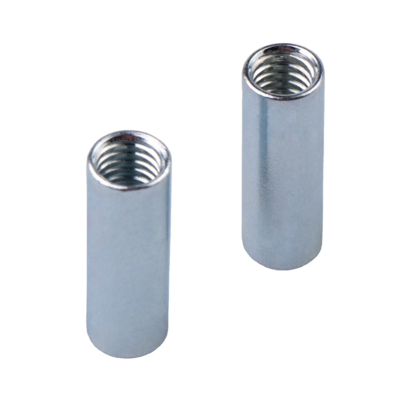 M4x20mm Long Cylindrical Nut Round Coupling Nuts Female Thread Rod Bar Stud Insert Tube Connecting Nut