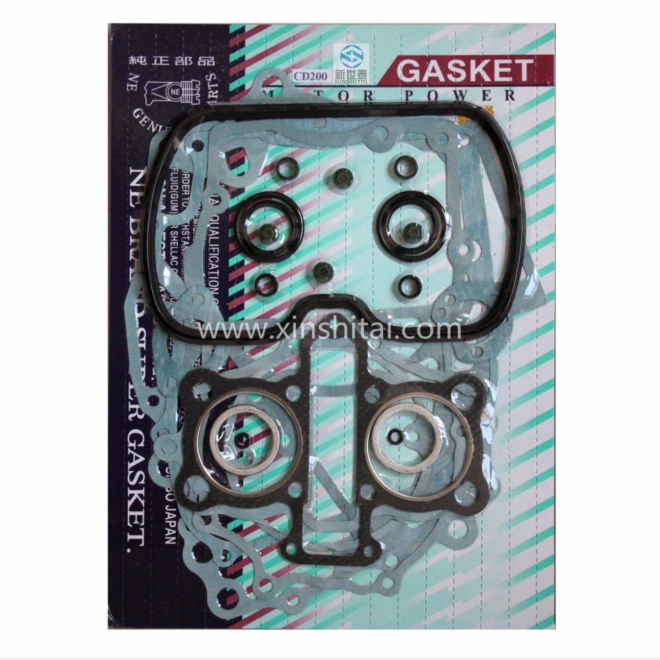 Original cylinder kit 200cc motorcycle engine gasket for Honda CD200 full set custom pit bike gasket graphite