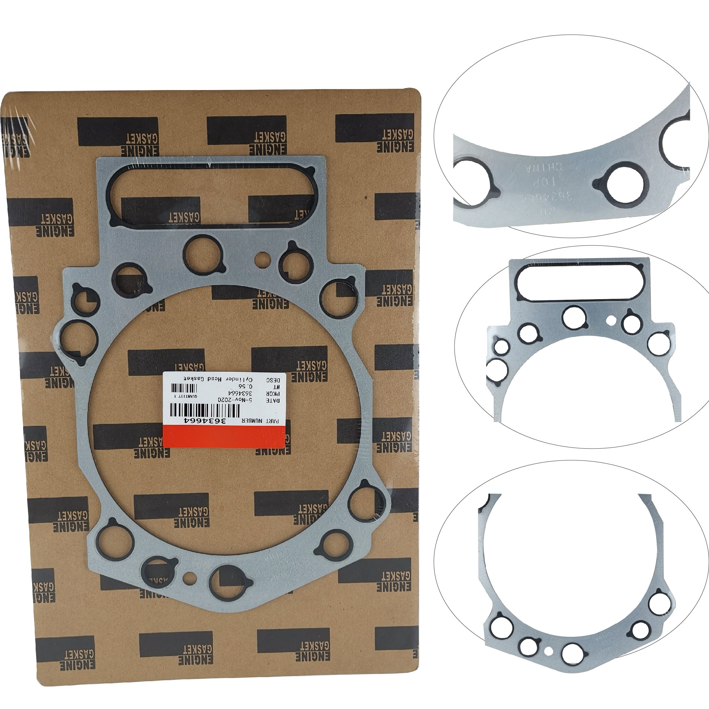 Generator Spare Parts K19 K38 K50 Original Machinery Engine Parts Cylinder Head Gasket 3634664
