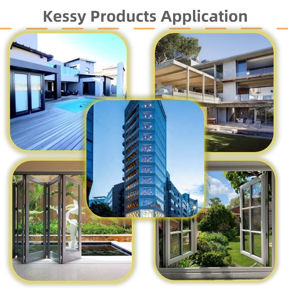 KESSY Hardware Hot Selling Plastic Window Corner Connector Roller Universal Corner Connection