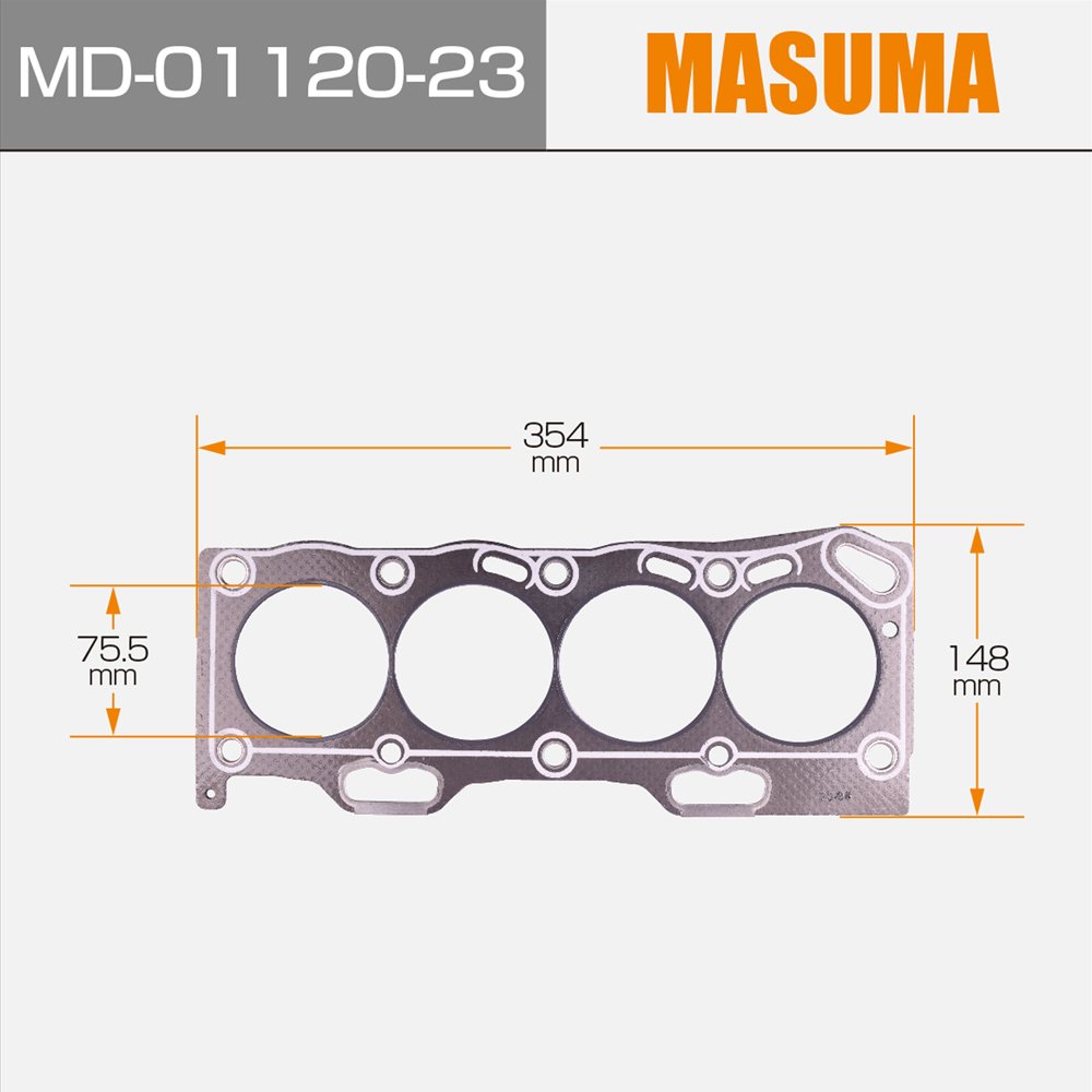Md-01120-23 MASUMA Spare Parts Engine Gasket Kit 4JB1 Full Gasket Set Cylinder Head Gasket with 5-87810-457-2 8-94332-326/7/8-0