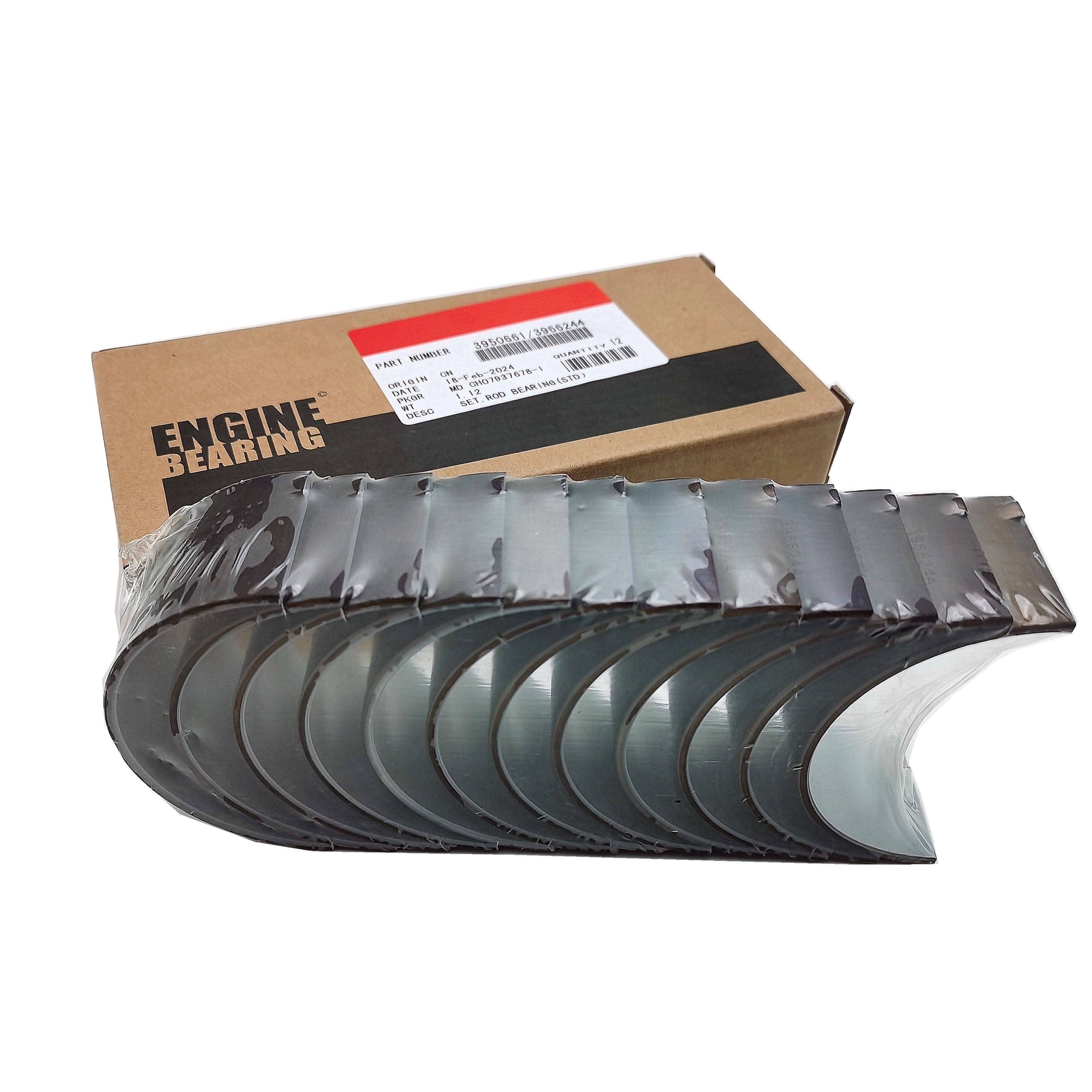 THE turk Auto Parts 6L STD +0.25 +0.50 +0.75 3945916/ 3950661 3966244 Connecting Rod Bearing set Manufacturer produces for Cummins engine