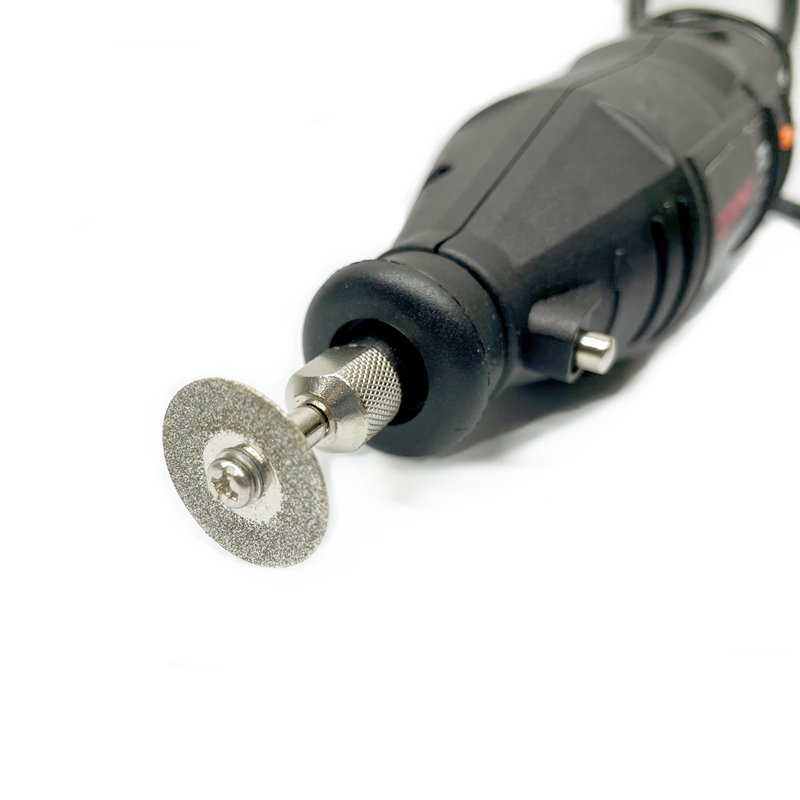 10PCS 25mm Emery Diamond Cutting Discs 2 Mandrel for Electric mill Emery Ceramic Glass Jade Electric Grinding Saw Blades