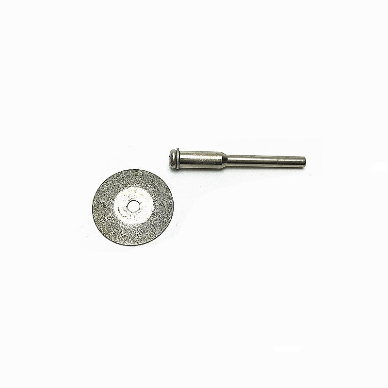 10PCS 25mm Emery Diamond Cutting Discs 2 Mandrel for Electric mill Emery Ceramic Glass Jade Electric Grinding Saw Blades
