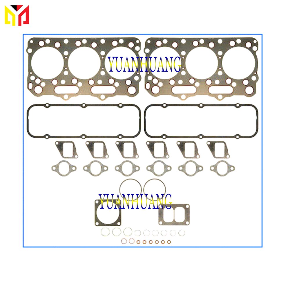 For Nissan engine parts PE6 full gasket set with cylinder head gasket