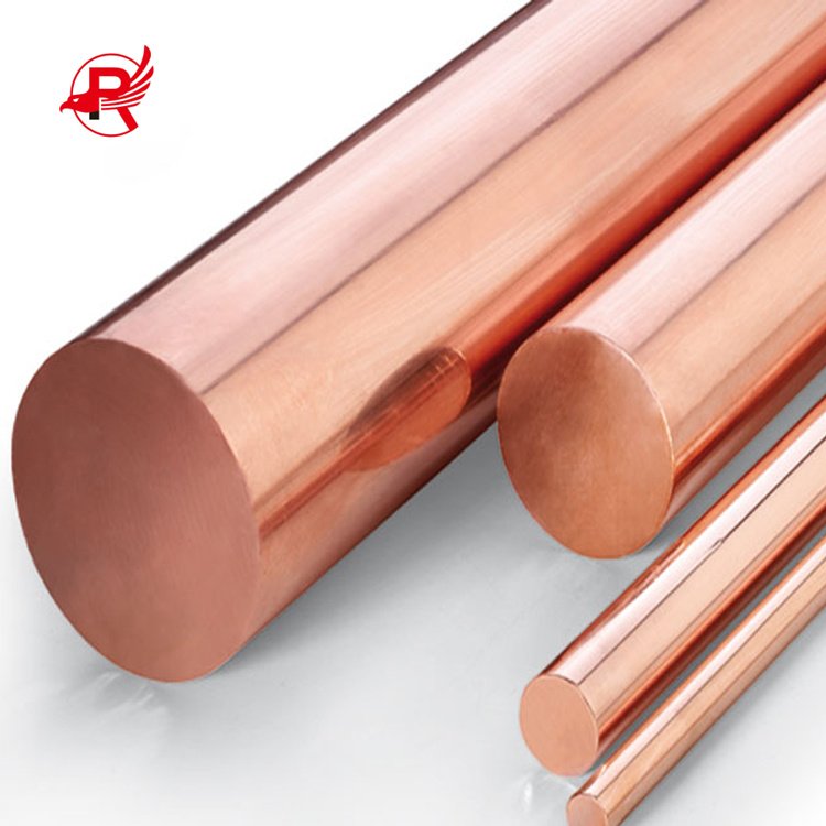 Hot sale quality 99.99% pure copper rod copper bar copper earth rod connect