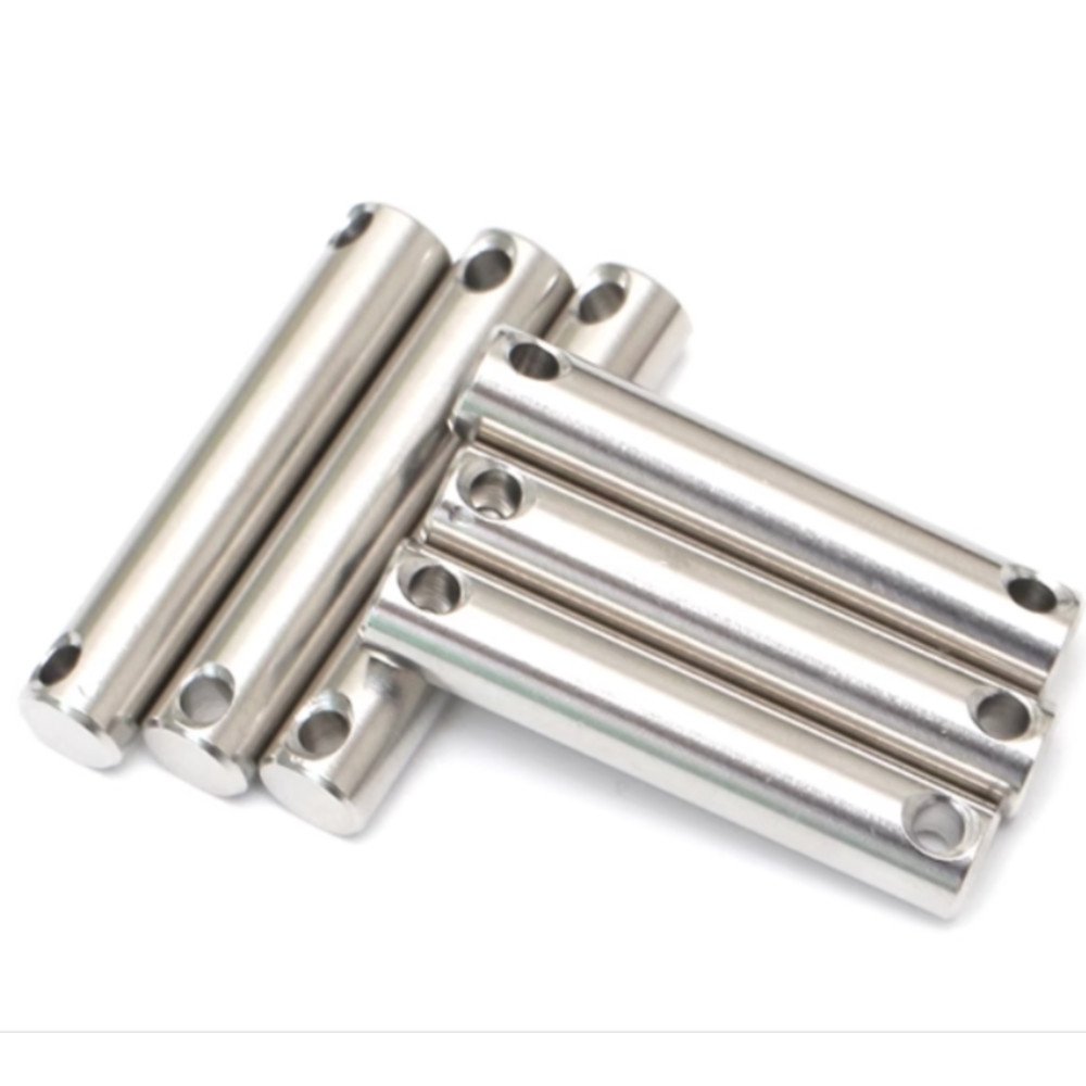 Connecting rod pin for construction machinery with high load-bearing capacity and anti-corrosion for bucket.