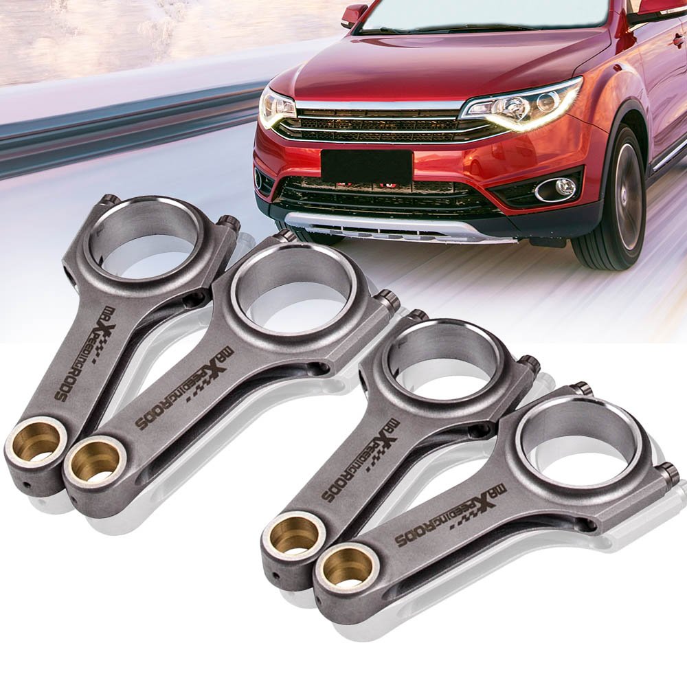 maXpeedingrods 144 mm H-beam Steel Forged 4340 Connecting Rods For VW Golf MK4 Gti 1.8T 2.0L For Audi S3 A3 A4 A6