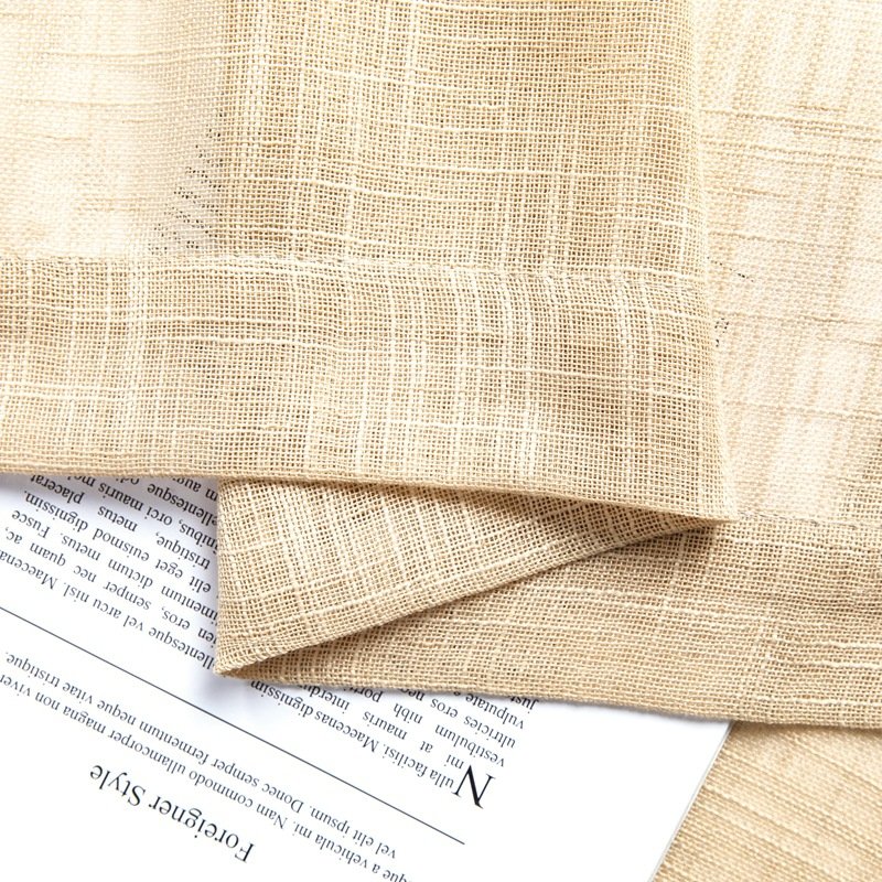 Solid Palma Voile Fabric Linen Sheer Curtains New Material Versatile Use Window Shade Living Hotel Hospital Outdoor Bathroom