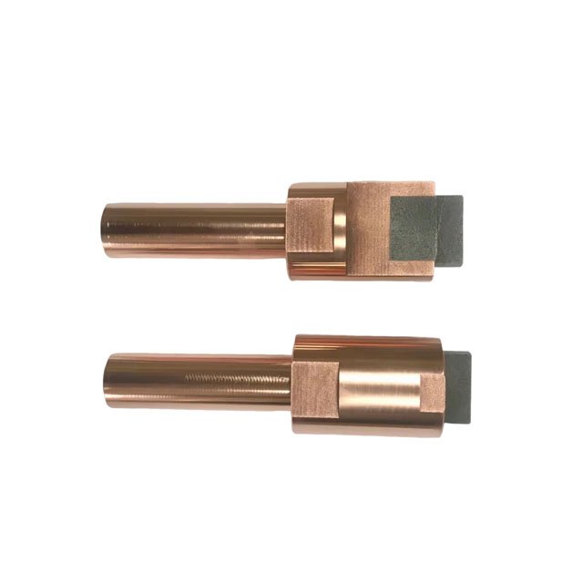 Tungsten inlaid with copper seamless connection Tungsten inlaid with copper electrode material