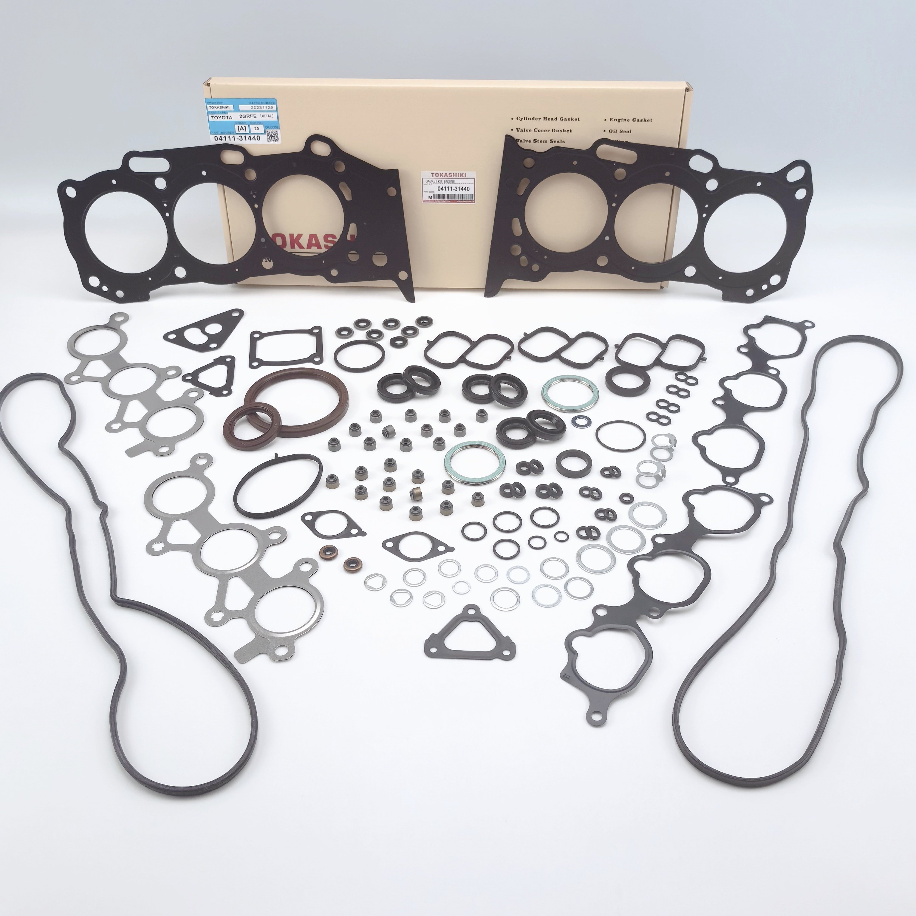 Engine Overhaul Cylinder Head Gasket Kit For toyoya head gasket for 2gr 04111-31445 TOKASHIKI toyota hiace accessories