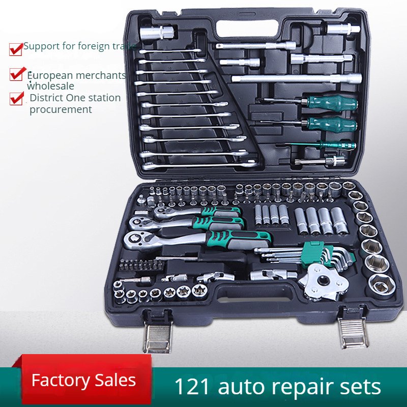 121pc Sets Of Steam Turbine Repair Kit Sleeve Tools Hand Tools Set Combination Tool Ratchet Wrench Head Connecting Rod