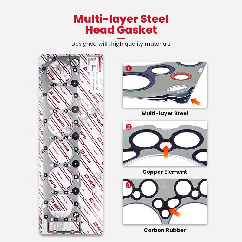1D Automobile Parts High quality Cylinder Head Gasket 6HE1 OEM: 8-94369334-0 Head Gasket