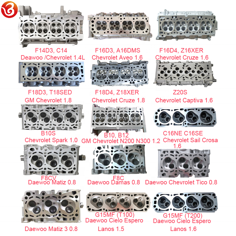 F16D3 F16D4 F18D3 F18D4 Z18XER Z20S C16NE F8CV B10S cylinder head for chevrolet cruze aveo spark for Daewoo Matiz Damas Tico