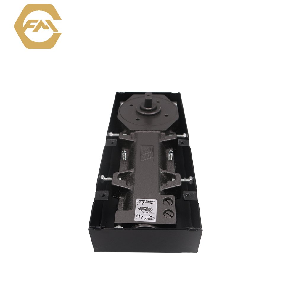 FAM-65 Automatic Glass Fitting Combo Heavy Duty Hotel Gate Self-closing Pressed Iron Glass Door Floor Spring