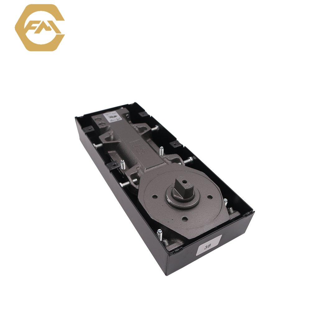 FAM-65 Automatic Glass Fitting Combo Heavy Duty Hotel Gate Self-closing Pressed Iron Glass Door Floor Spring