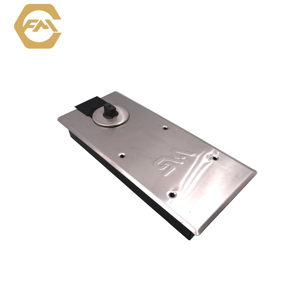 FAM-65 Automatic Glass Fitting Combo Heavy Duty Hotel Gate Self-closing Pressed Iron Glass Door Floor Spring