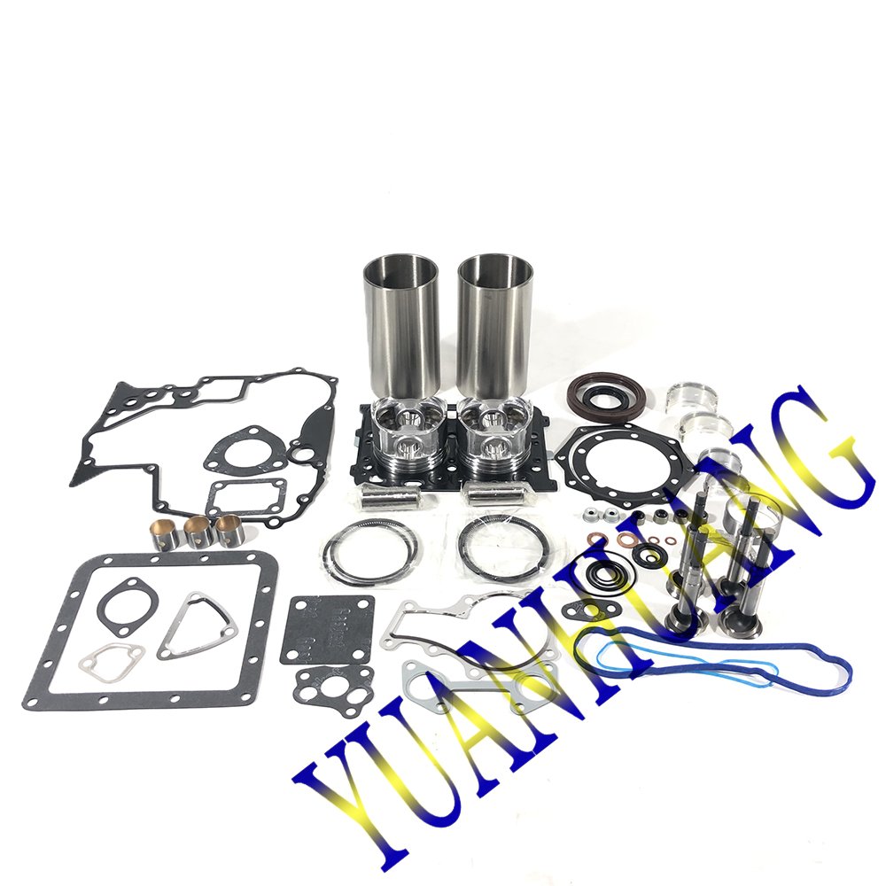 ZL600 engine rebuild kit wtih full gasket kit FOR KUBOTA ZL600 diesel engine cylinder liners piston&rings bearings washer