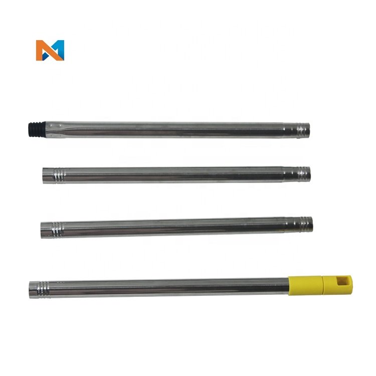 3 section connect stainless steel mop handle extension telescopic broom rod