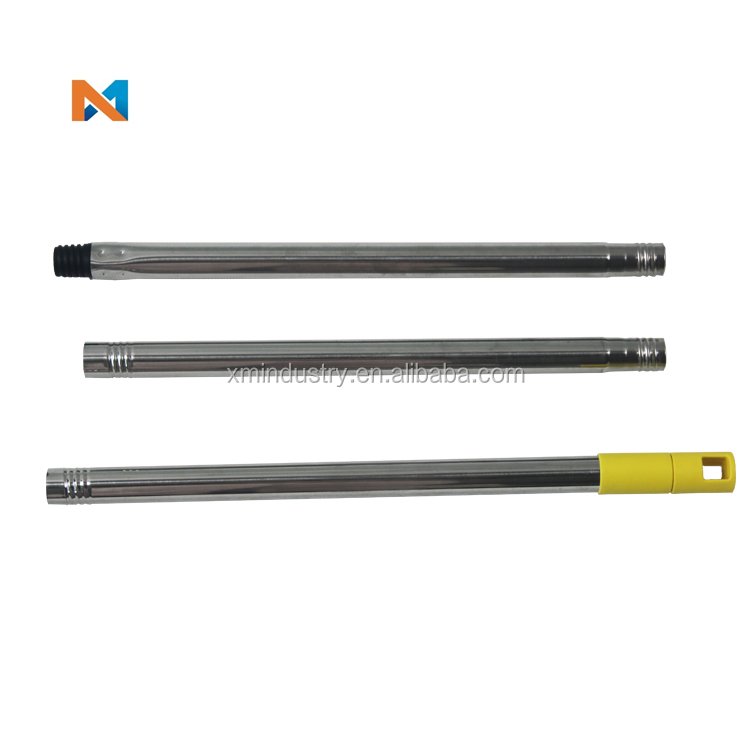 3 section connect stainless steel mop handle extension telescopic broom rod