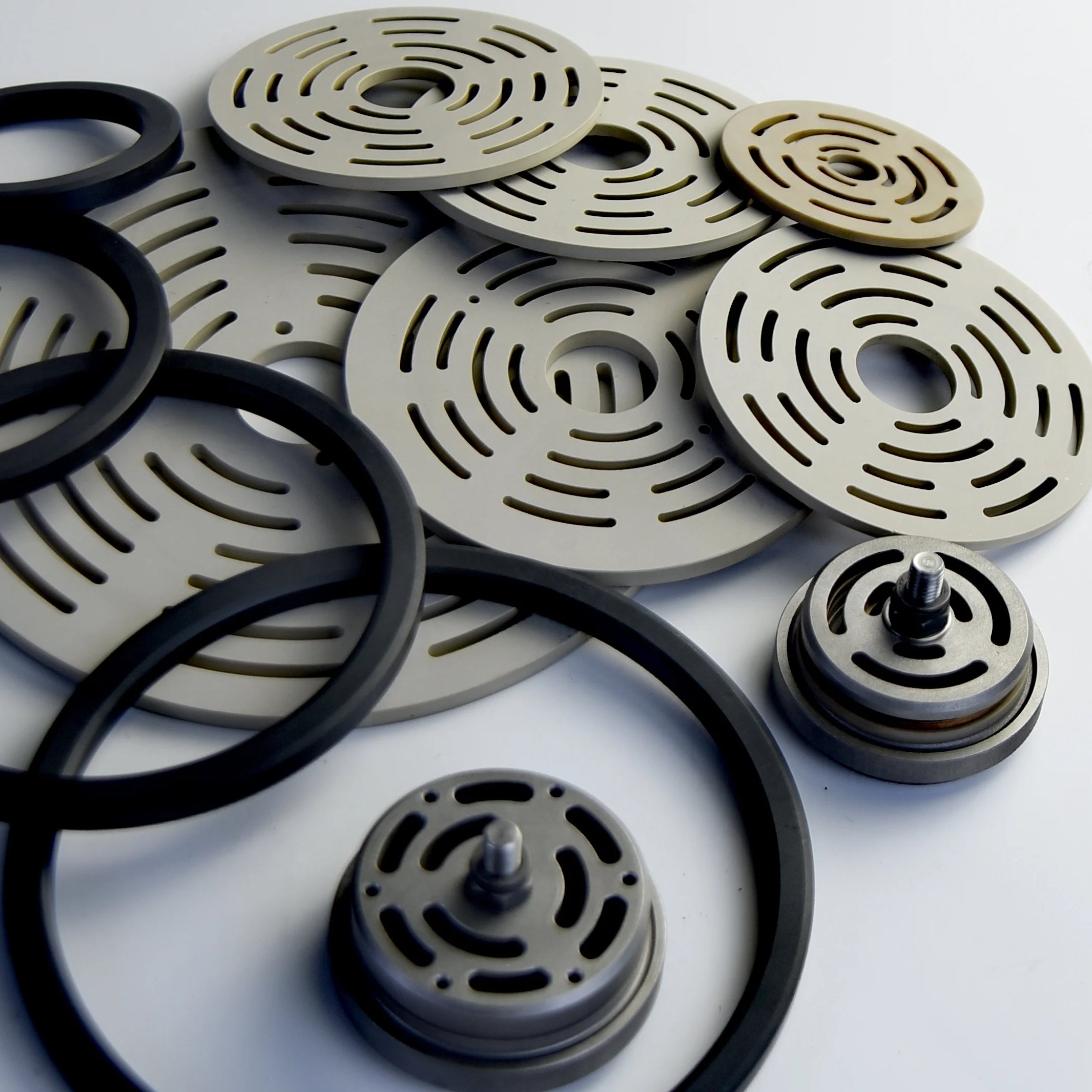 Any Size Replacement Air-compressor Parts suction delivery stage PEEK Plate Plastic Gasket Industry Provided Compressor Head