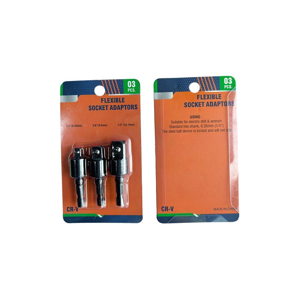 1/4 "3/8" 1/2 " High Quality CRV Hexagon Handle To Square Head Sleeve Transfer Tool Connection Rod
