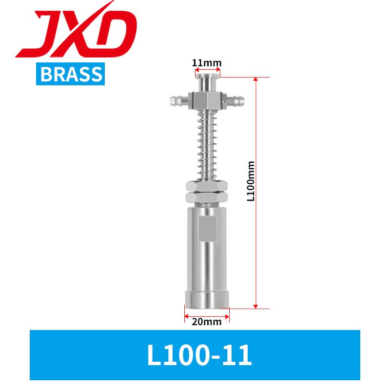 JXD L52-11 L60-11 L100-11 L110-11 L127-11 Strong Magnetic Brass Metal Vacuum Pneumatic Sucker Connector Connecting Rod