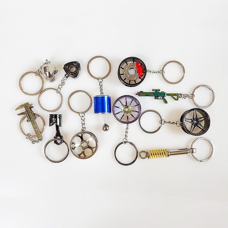Engine head gasket hood gasket environmentally friendly plating does not fade car charm crafts keychain