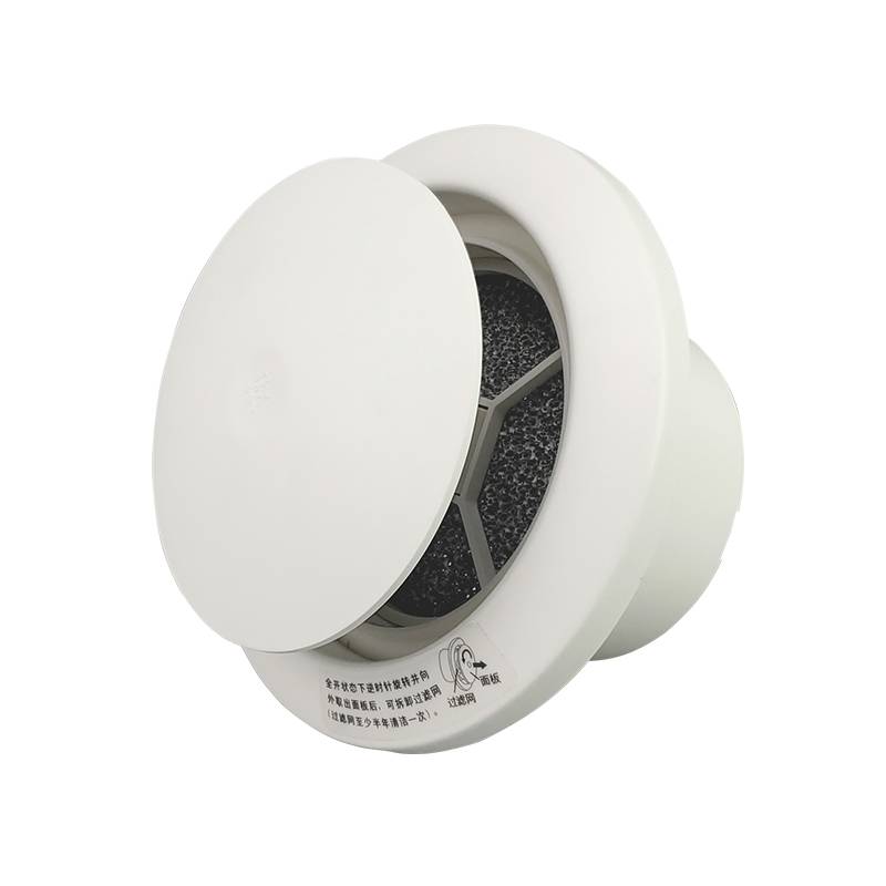 The new type presses the adjustable air outlet fresh air system accessories out of the air outlet exhaust mouth to filter noise reduction noise reduction noise reduction
