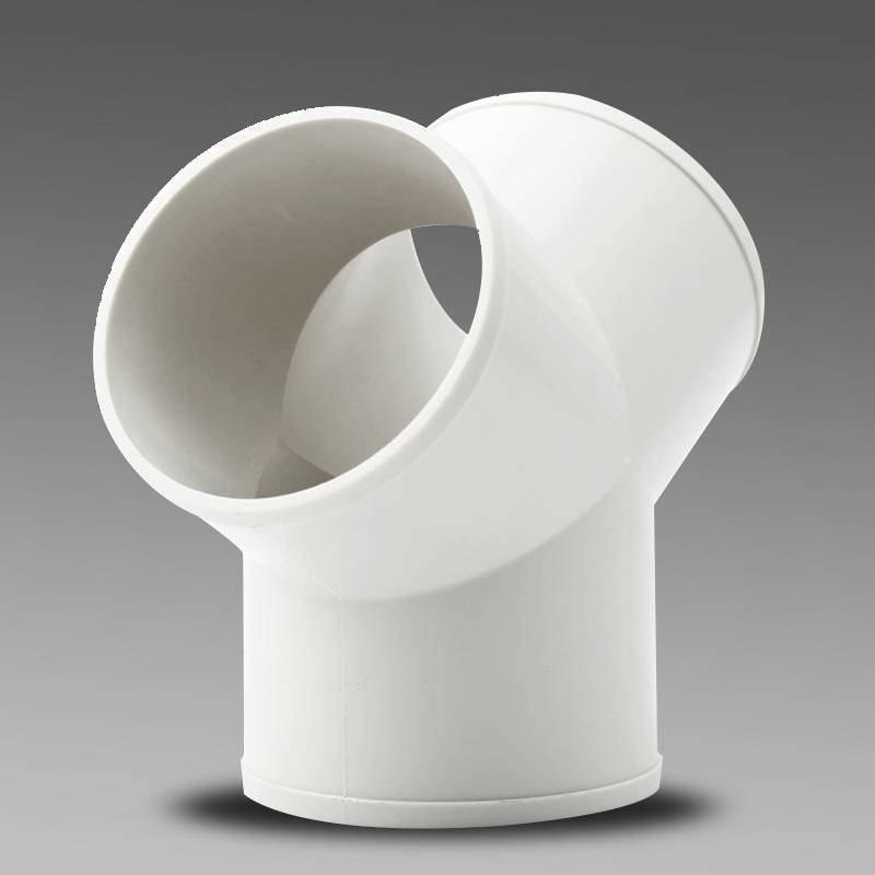 ABS material three-way fresh air system pipeline ventilation air-changing air fan accessories Y type three-way tube joints 4 inches-8 inches