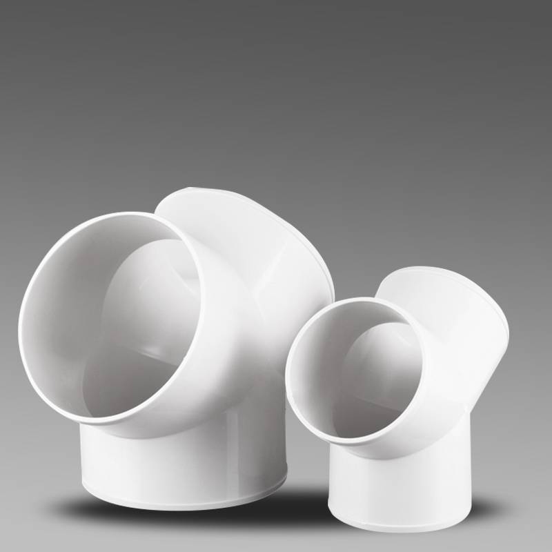 ABS material three-way fresh air system pipeline ventilation air-changing air fan accessories Y type three-way tube joints 4 inches-8 inches