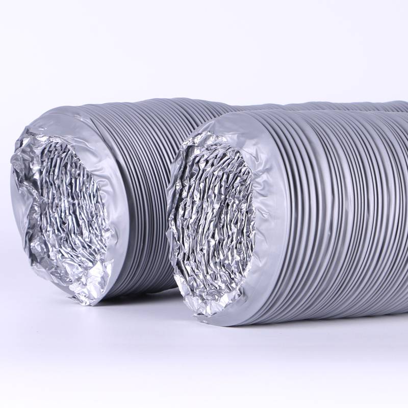 Exhaust pipe composite high -temperature aluminum foil ventilation pipeline fresh air system smoke drain thick steel wire telescopic hose