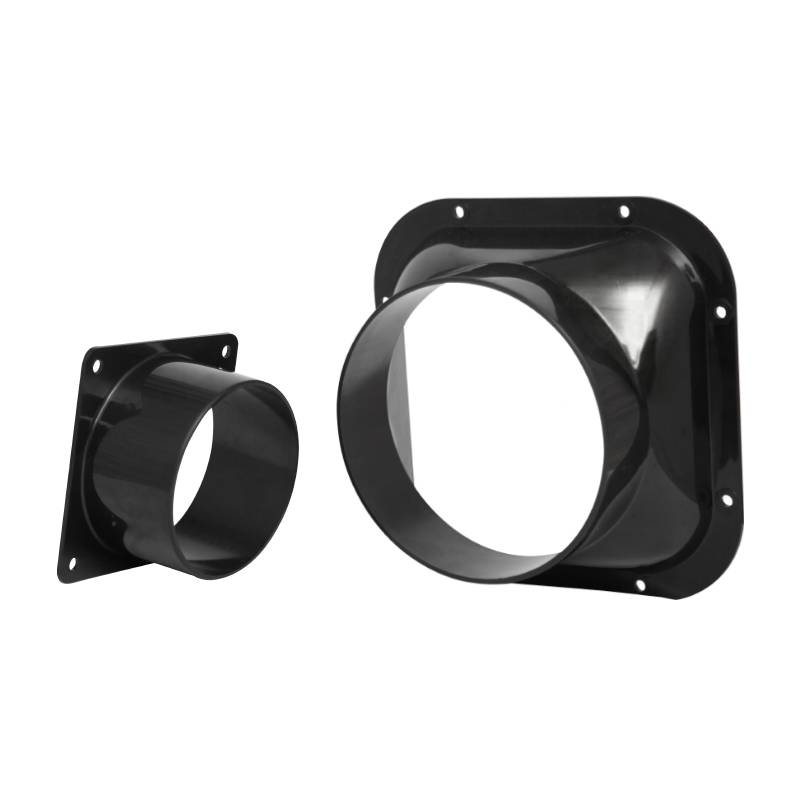 Fresh air system divert interface ABS fan flange connector round pipeline interface Tianyuan place ventilation Rui out