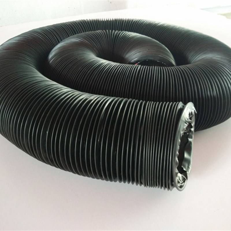 Black and thicker PVC aluminum tubes 200mm*8m new wind system hoses for air exchange Y-team ventilation