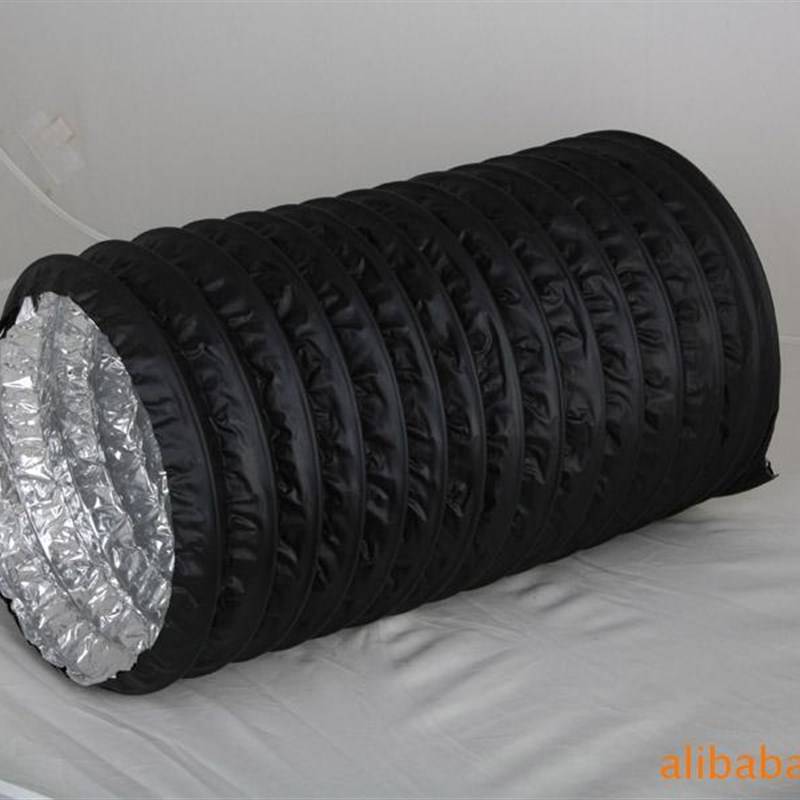 Black and thicker PVC aluminum tubes 200mm*8m new wind system hoses for air exchange Y-team ventilation