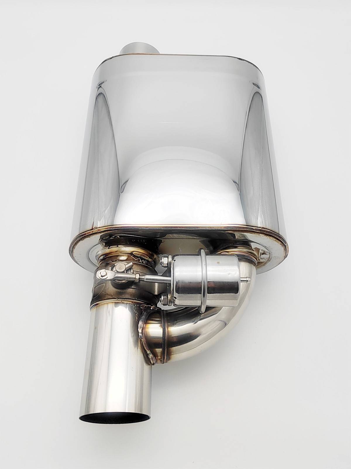Remotely controlled vehicle vent valve retrofitting acoustic valve drum exhaust valve controler low-detonation street running sound