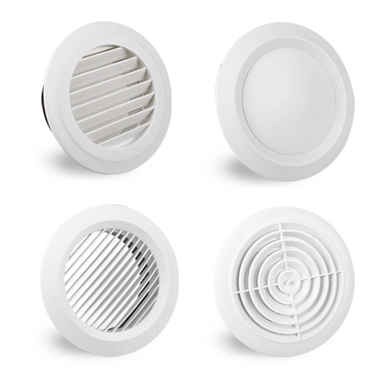Indoor ABS circular new air outlet Flee system Central air -conditioning outlet air outlet exhaust air outlet of the louver ventilated air outlet