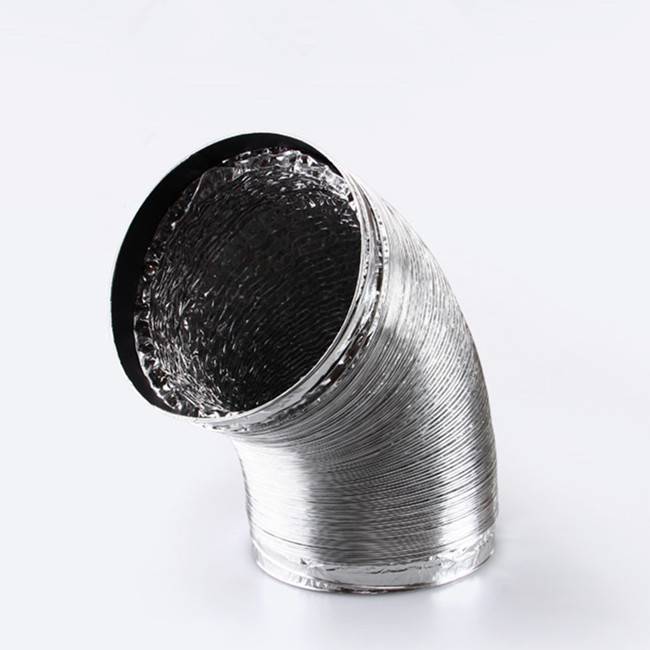 Double -layer thickened fresh air system aluminum foil pipe hose 4 -inch ventilation exhaust telescopic pipe can be connected to PVC110 pipeline