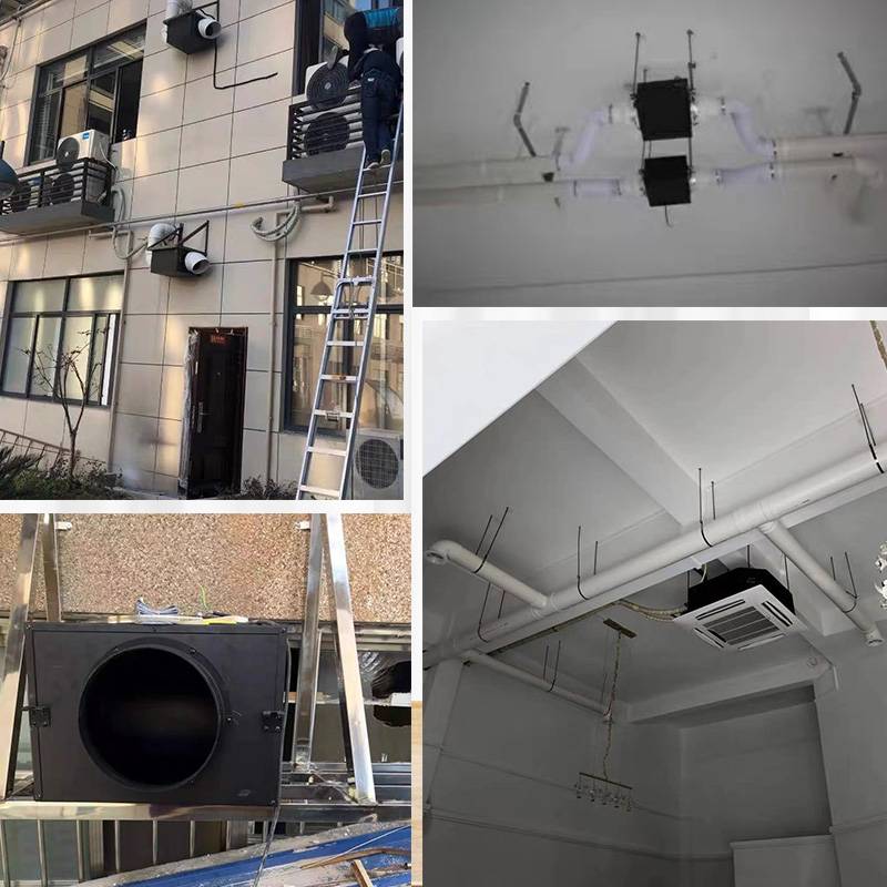 Factory sells silent new fan commercial fresh air system commercial exhaust gas replacement q unified pipeline fresh air air exchange machine