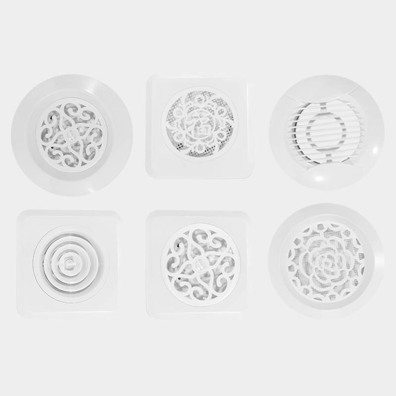 ABS New Wind Mouth Circular Central Air Conditioning System Rowing Wind Wind Bloss -Leaf Potal Vitality exhaust cover