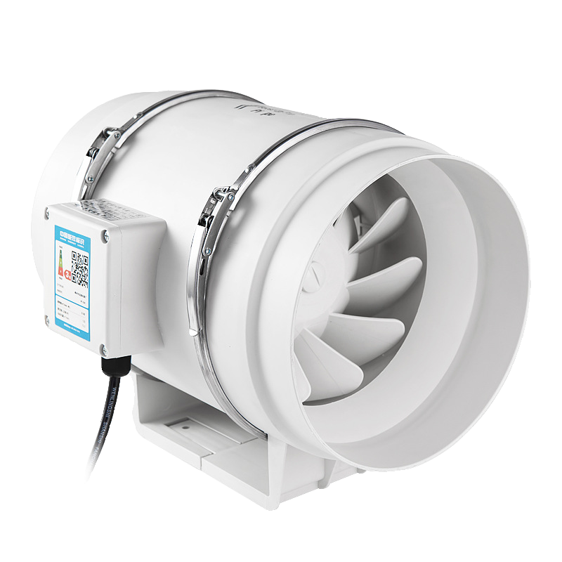 Round pipeline fan strong kitchen range hood supercharged fan exhaust fan replacement toilet quiet row fan
