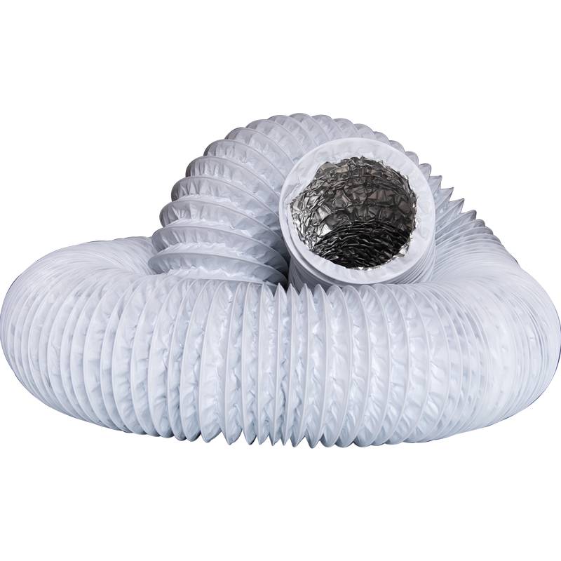 PVC aluminum foil composite dual -layer thickened telescopic hose kitchen oil fume fresh air system toilet exhaust pipeline