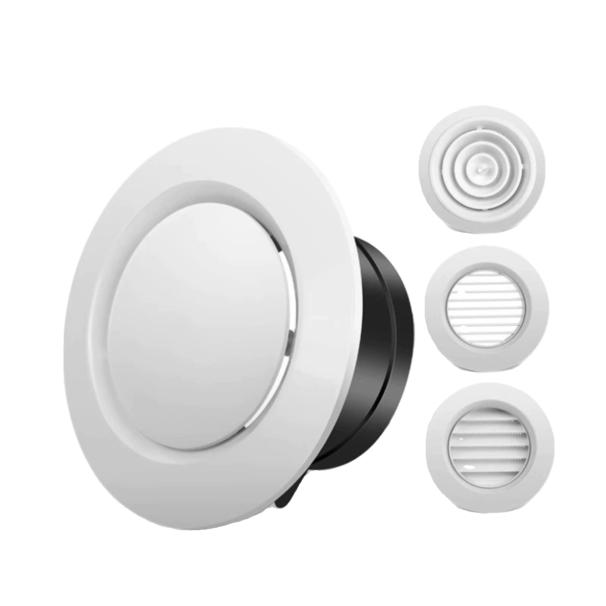 Round air inlet Row air outlet Furnishing fresh air system Kitchen toilet indoor ceiling ABS ventilation outlet