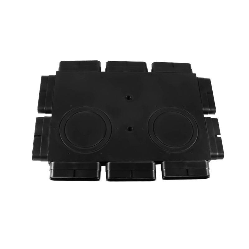 Ground air -free flat pipe distributor branch fresh air system pipeline accessories 132x30 land outlet split box