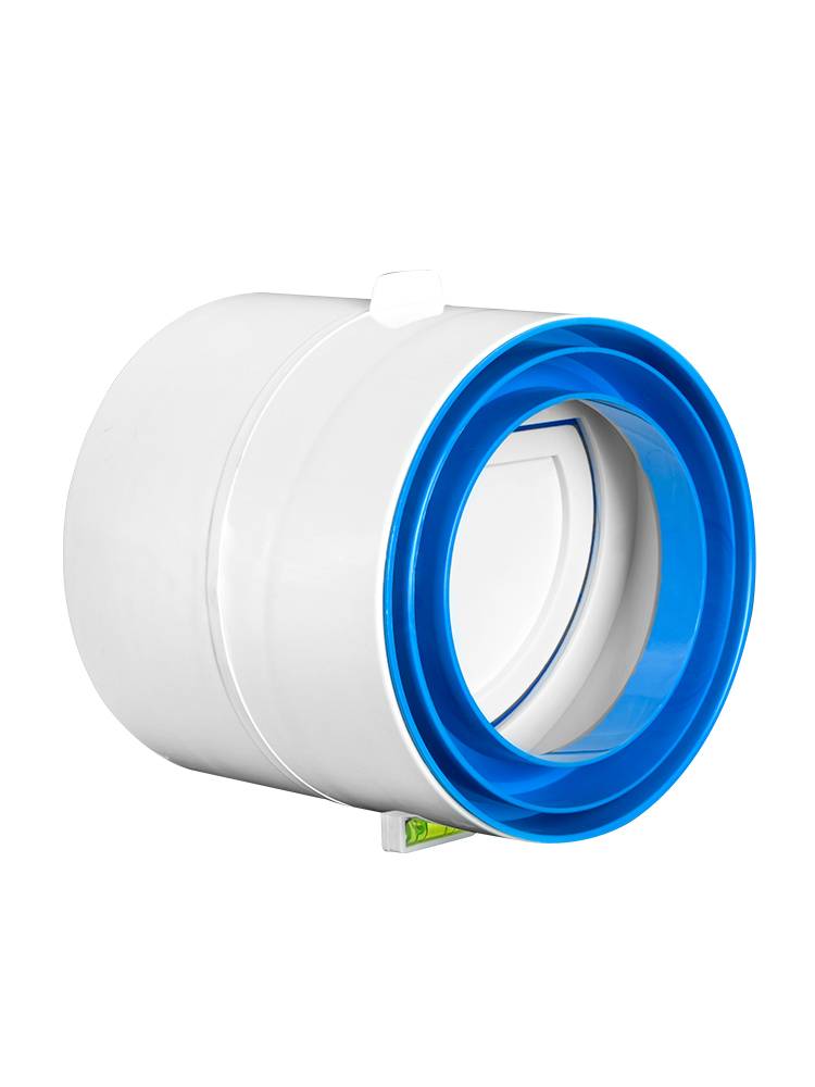 The bathroom stopper valve 75/110pvc pipeline bathing fan stopping the valve fresh air system reverse the valve anti -flavor