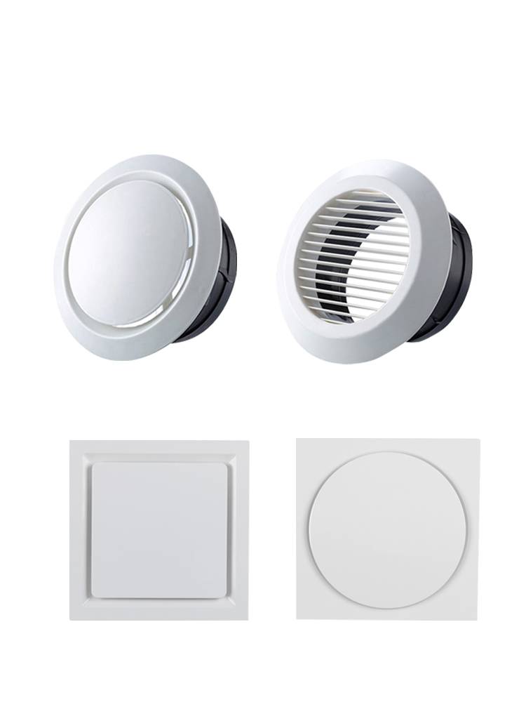 Nine -leaf wind ABS fresh air system Row out of the air outlet Circular louver ventilation 75/100/150 exhaust wind hood