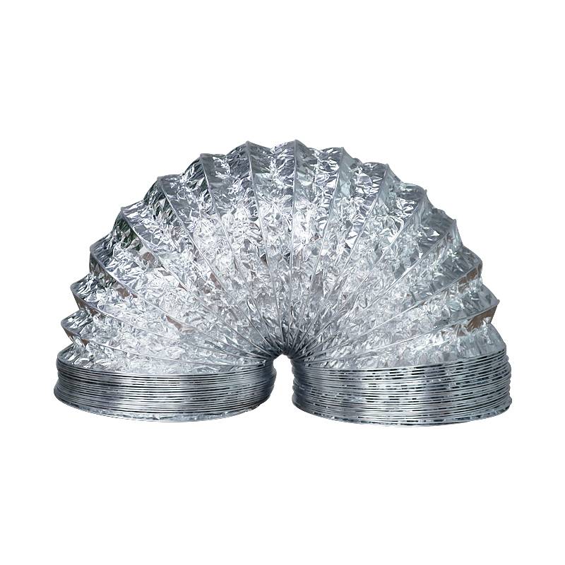 Fresh air system double -layer thickened range hoods telescopic ventilation aluminum foil hose 100/150/200 exhaust pipe 9 meters