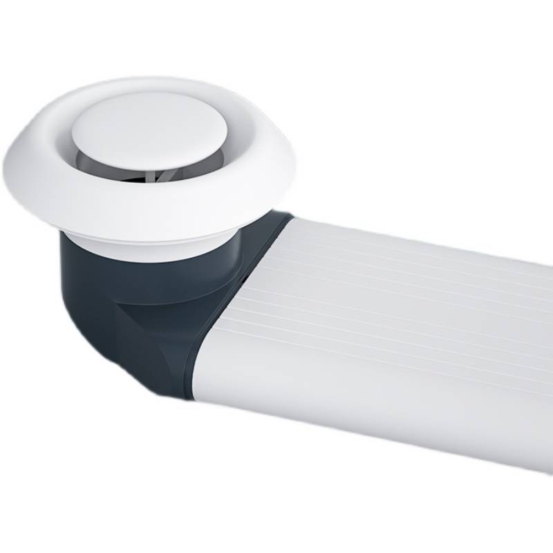 Household fresh air system Central air -conditioning ventilation pipeline 132 Display air -free flat pipe rotor rotor size head variable diameter