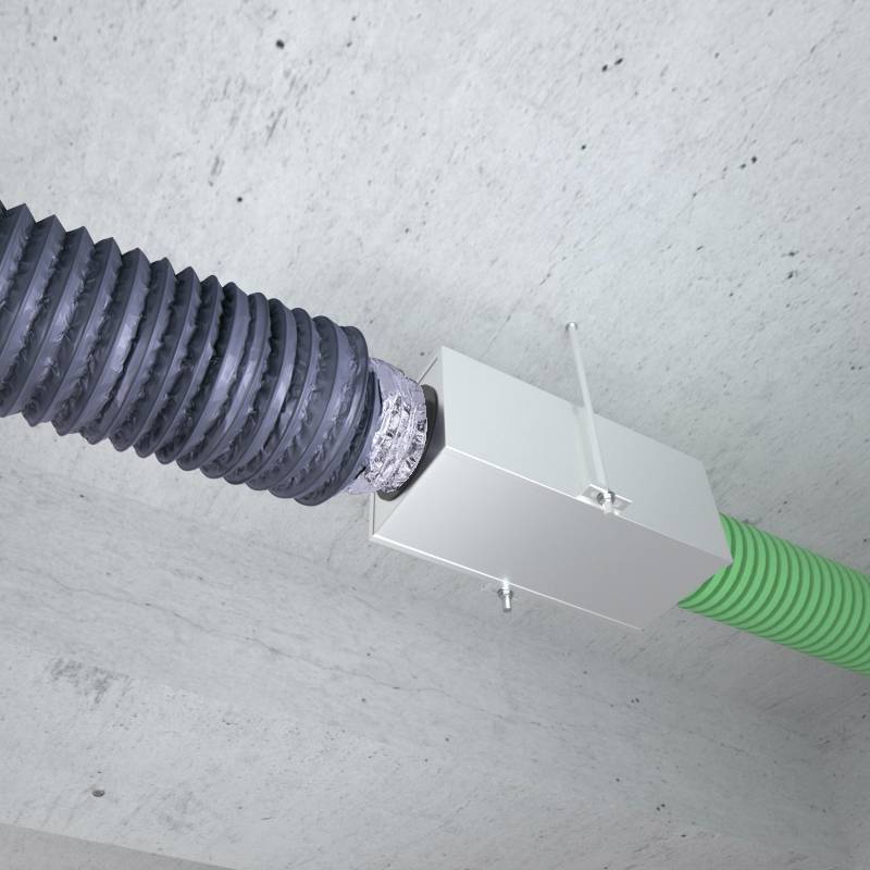 Air conditioning full -the -hot fresh air system pipeline fan ventilation pipeline metal mucocar mugard mucus host noise reduction and sound insulation